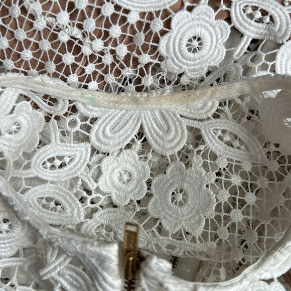 SELF PORTRAIT White Flower Lace Mini Dress / UK 6 / US 2 - Picture 10 of 10